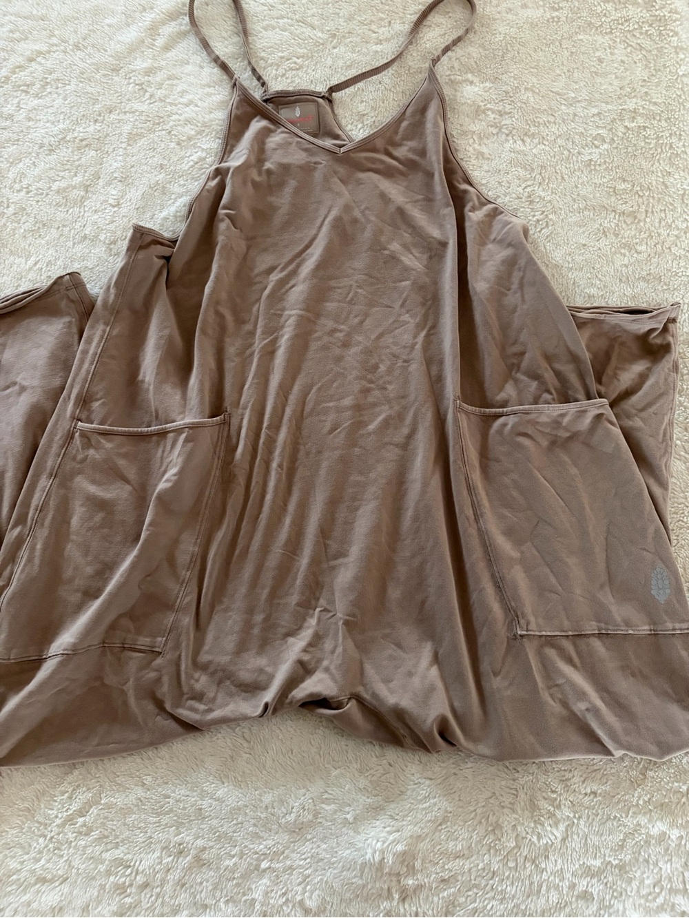 Free people hot shot onesie in mocha latte